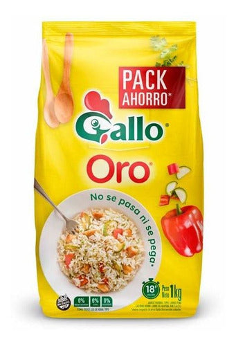 Pack of 3 Units Golden Rice 1 Kg Bag by Gallo 0