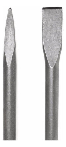 XtremepowerUS 2-Piece 1-1/8" Hexagonal Chisel Drill Bit Set 1