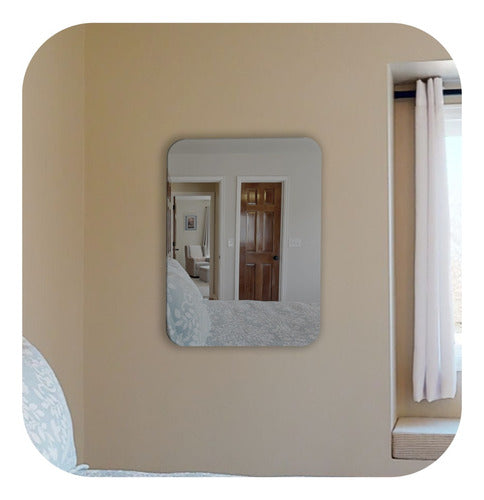 Rectangular Gray Mirror with Polished Edges 60x80 cm 4