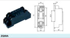 Zócalo Riel Din Relay Doble Vía Inversor - Airecontrol 2