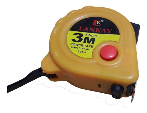 Lankay Tape Measure 3 Mts 19mm Brake Clip 0