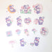 Set De 45 Stickers Washi Kawaii Lubbie Conejito Violeta 5