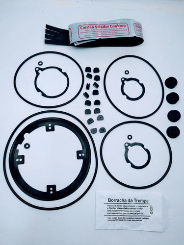 Borrachas Da Trempe E Vedação Fogão Cooktop Fischer 4q 9788 1