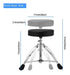 Lolunut Drum Throne, Adjustable Height Tripod Stool, Portable 2