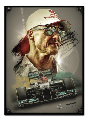 Generic Vintage Decorative Frame - Michael Schumacher F1 Car 0