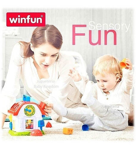 Winfun Interactive Musical Activity House Toy for Babies with Stacking Blocks 7