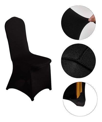 LZY Lzy 20pcs Spandex Chair Cover Slipcovers Elásticos Para Fies 2