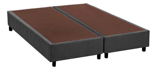 Cama Box Base King Suede Cinza (186x20)costa Rica 0