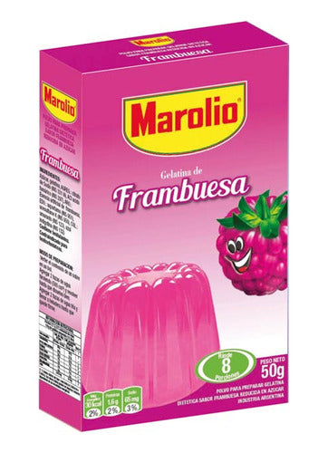 Marolio Pack X 24 Unid. Gelatina Frambuesa 50 Gr 0