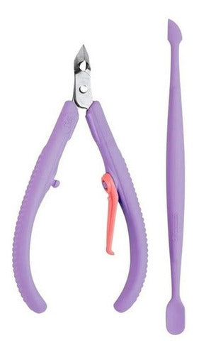 Mundial Cuticle Nipper Kit + Mundial Push Stick Flex COD 168FL 2