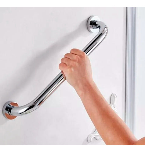 White Grab Bar 45 cm for Disabled and Seniors Safety 3