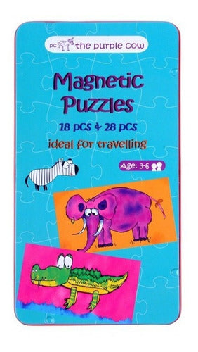 Puzle Magnético 18 Y 24 Pcs De Viaje - The Purple Cow 0