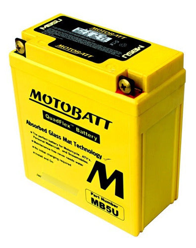 Motobatt Gel Battery Motomel Dlx 110 Cc YB5L-B 12N5-3B 0
