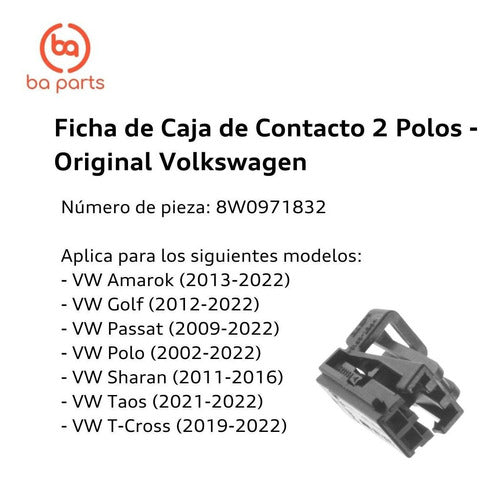 Ficha De Caja De Contacto 2 Polos Tiguan 2016 Al 2021 1