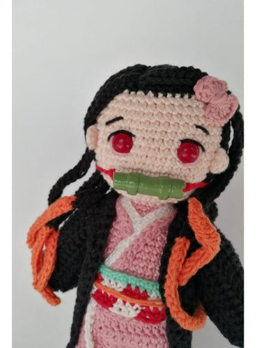 Corazón de Melón Tejidos Nezuko Kamado Amigurumi Demon Slayer 1