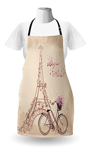 Delantal Parisible Lunable Bonjour Paris Torre Eiffel Y Vint 1