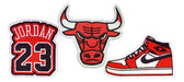 Parches Bordados Kit Nba Chicago Bulls Jordan 0