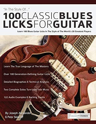 OEM Libro 100 Classic Blues Licks for Guitar En Ingles 0