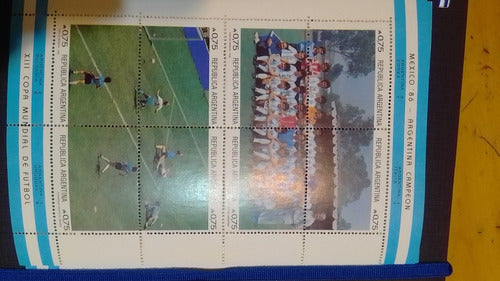 Estampilla Maradona Mundial Mexico 1986 (contiene 16 Unid.) 6