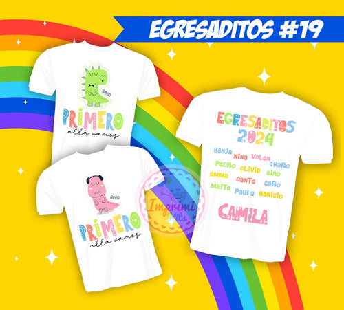 Imprimi Kits Diseños Plantillas Egresaditos 2024 Egresados Remeras #19 2