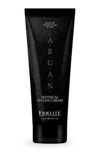Argan Hair Styling Cream Black Container Processed Hair 230g 0