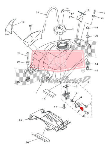 Fuel Tap Control Knob Knob YFZ 450 2004-2013 1