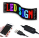 Led Matrix Panel Luminous Sign with Programmable Colors USB Indoor 0