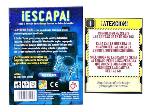 Letter Game Escapes The Final Test Top Toys 2301 - Juego De Cartas Escapa La Prueba Final Top Toys 2301