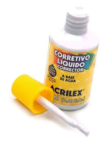 Kit 2 Corretivo Líquido A Base De Água 18ml Acrilex 1