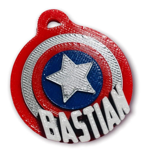 Medium Sized Superhero Pet Tags 1