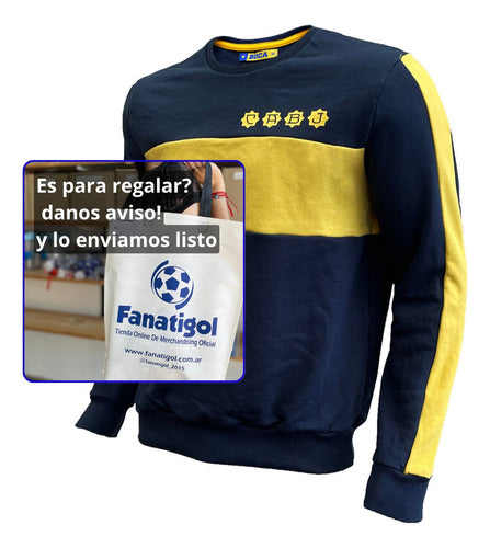 Boca Juniors Oficial Rustico Cuello Redondo Sweatshirt 3