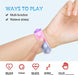 Kenwqzi Pop It Stress Relief Bracelets Set of 35, 20cm 2