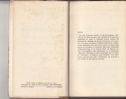 1961 Mario Benedetti Montevideanos 2a Edicion Ampliada 3