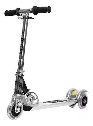 California Aluminum 3-Wheel Scooter with Lights, Foldable, Includes Carry Bag 0