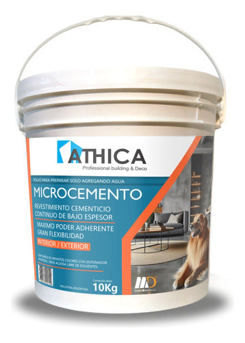 Athica Microcemento Color Máxima Resistencia 12,5m2 | 10kg 0