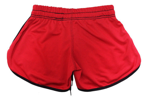 Short Calção Crossfit Dry Fit Vermelho Musculação Unissex 4