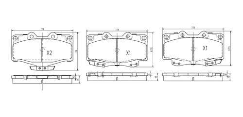 Corven Pastillas Freno Ceramic Delanteras Toyota Hilux 2.4d 1