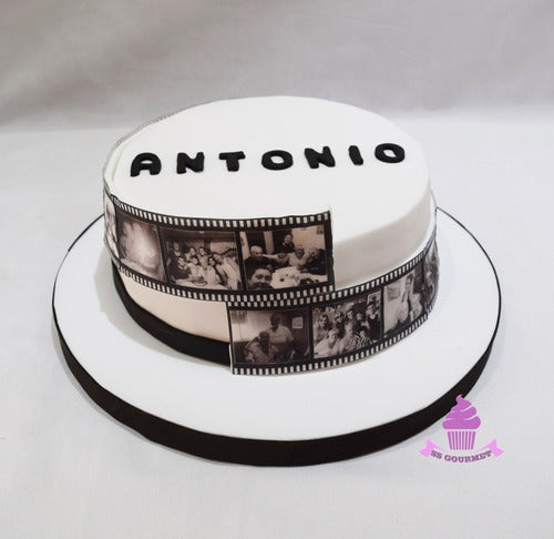 SS GOURMET Torta Rollo Fotografico Con Fotos En Negativo - Personalizada 0