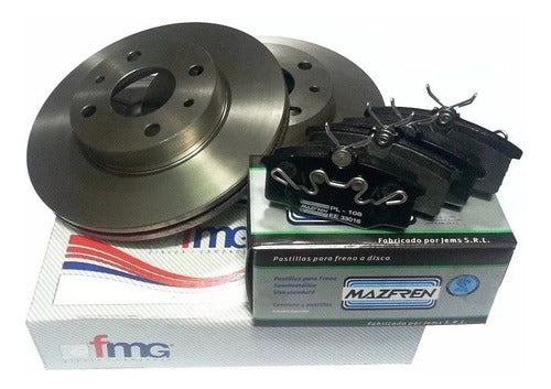 MG Kit Discos Y Pastillas De Freno Chevrolet Corsa 1.7 Diesel 0