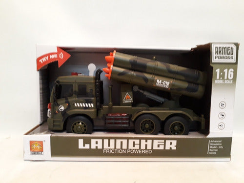 LK Armed Forces 1:16 Launcher Friction Powered - Original 0