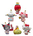 Figuras Hello Kitty Sanrio Set X6 Perro Jade Pudin Canela 0