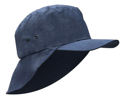 Fishing Hat with Neck Flap and Adjustable Cord 0