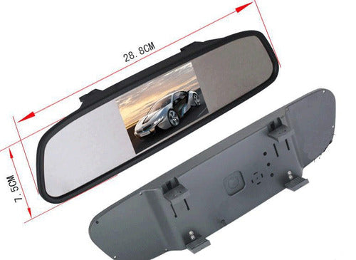 Kit Espejo Retrovisor Con Camara Retroceso 4,3 Pulgadas 3