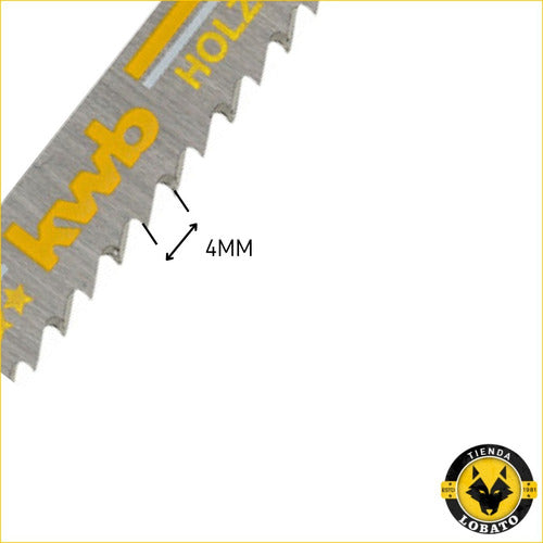 KWB Fine Cut Jigsaw Blades 100/75 X5 Model 620225 4