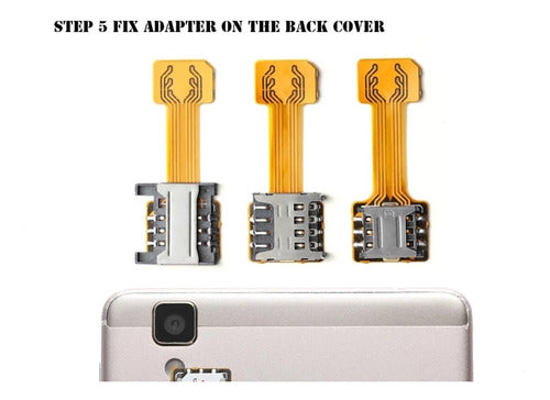 MARIO BARAKUS Adaptador Flex Doble Sim Y Micro Sd Card 3 En 1 Celulares 3