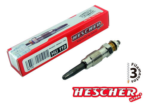 Hescher 4 Reinforced Glow Plugs for Duna Diesel 1.7 Hu110 Dui 1