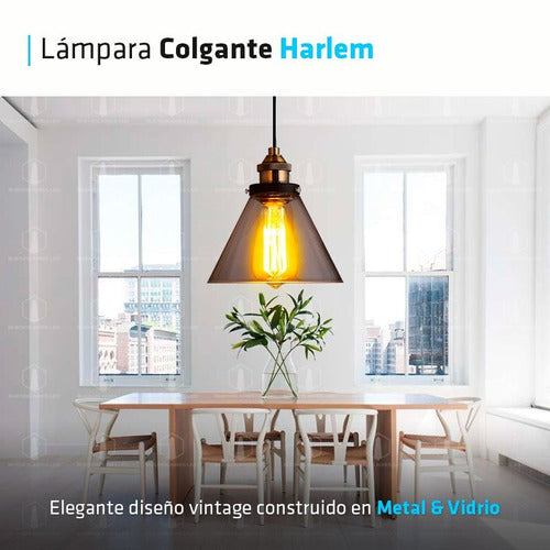 LED Hanging Lamp Harlem E27 Ceiling + Premium Filament 2