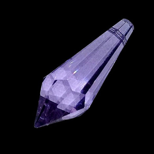 Silant 8 Prisms 4 cm Lilac Crystal Pendants Deco Chic 5