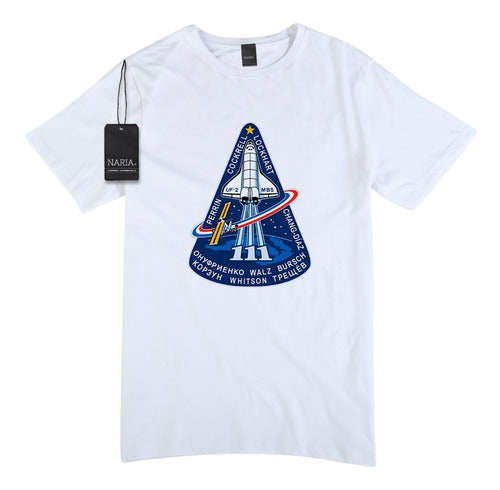 Naria Store Men's NASA Artwork Logo T-Shirt - Mana4 0