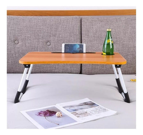 Innovative Breakfast Table for Laptop and Tablet with Cup Holder 0